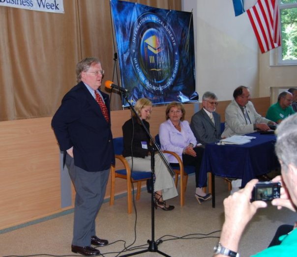U.S. Ambassador, Victor Ashe, speaks at the opening ceremonies.